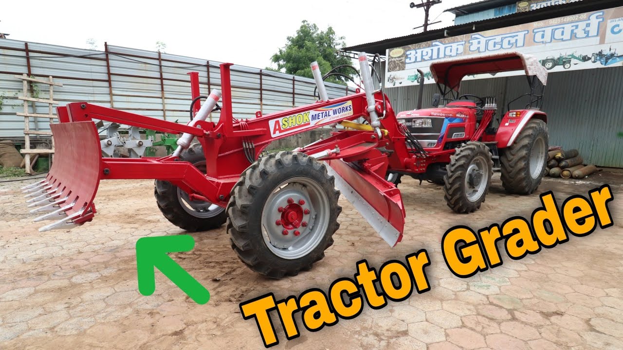 Tractor Grader | Mahindra Arjun NOVO 4x4 Grader Attachment | Ashok Metal Works Vidisha