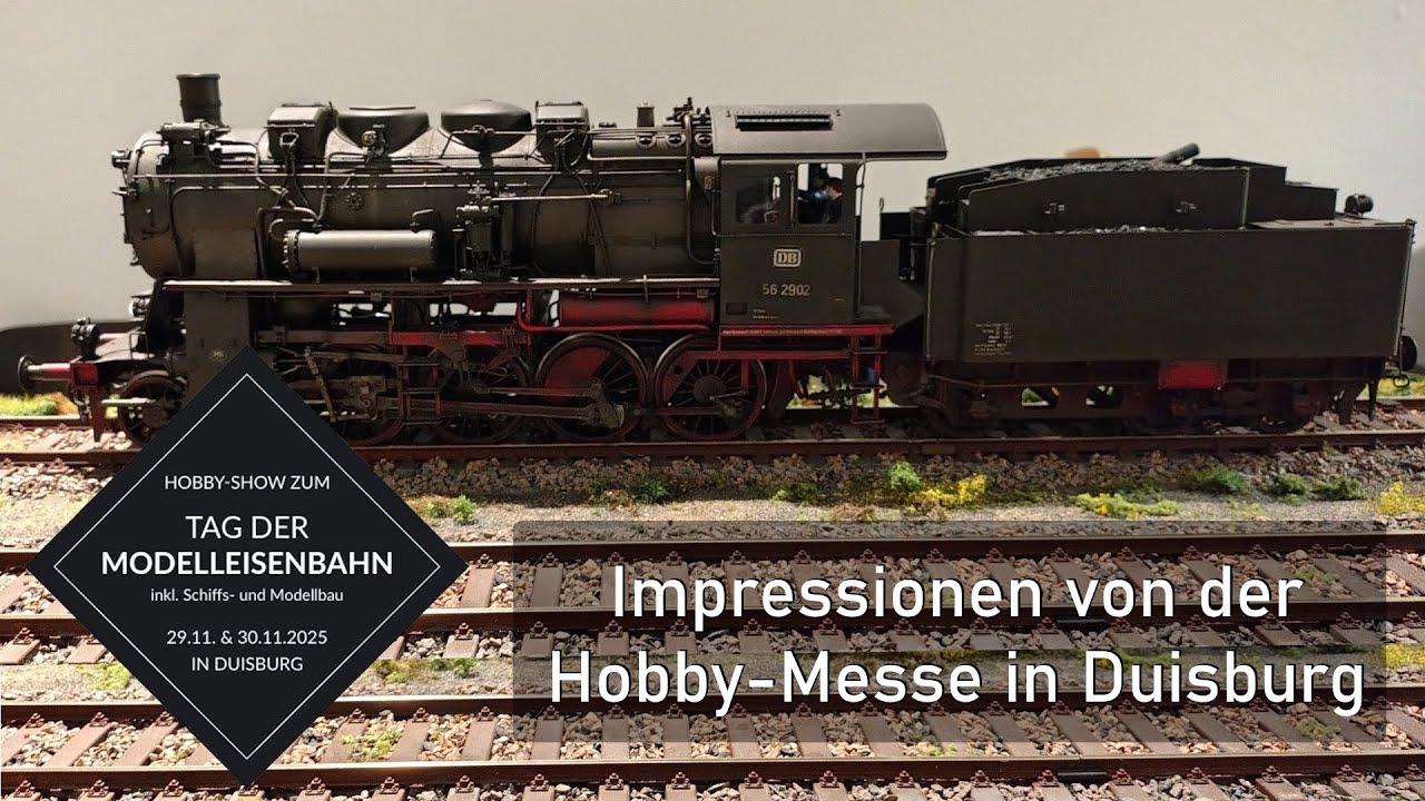 Impressionen von der Hobby-Show rund um Modellbahn und mehr in Duisburg 2025 (mit Spur Z / Z Scale)