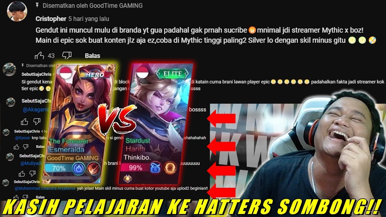 NGASIH PELAJARAN KE HATTERS SOMBONG TAPI SKILL KOSONG!!!