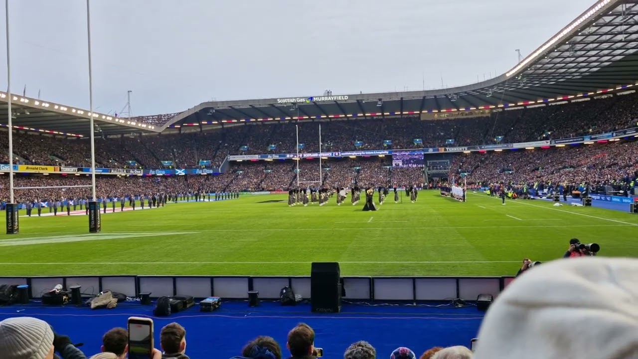 Flower of Scotland at the Scottland England rugby 14/02/2026