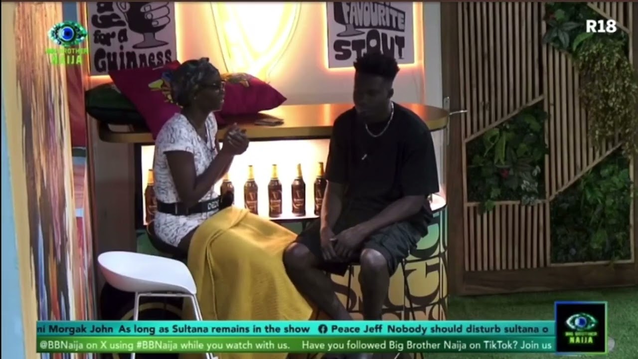 Dede and Jason bonding.....our first ship in the house...#bigbrothernaija #bbnaija
