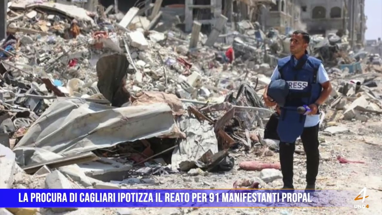 La Procura di Cagliari ipotizza il reato per 91 manifestanti proPal