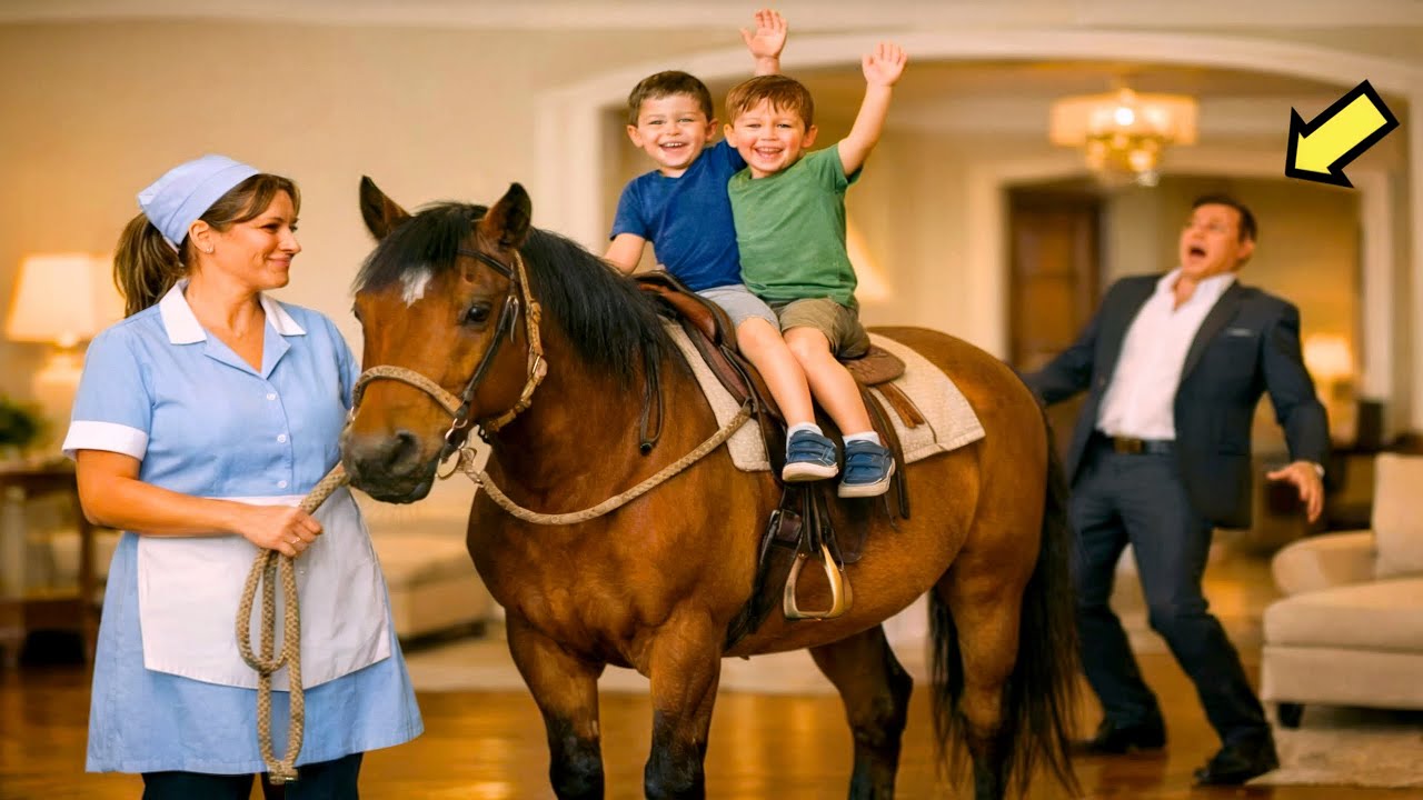 مليونير يصل إلى المنزل مبكراً… ويكاد يُغْمَى عليه مما يرى