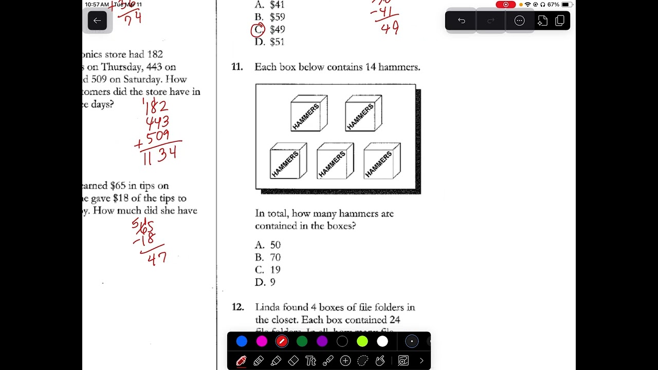 Wonderlic Basic Math Practice Test (quantitative form QS-A)