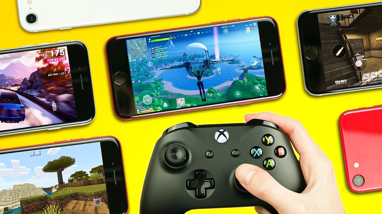 iPhone SE 2020 - GAMING Test! | Fortnite, PUBG, COD Mobile, Asphalt 9, Minecraft (With Controller)