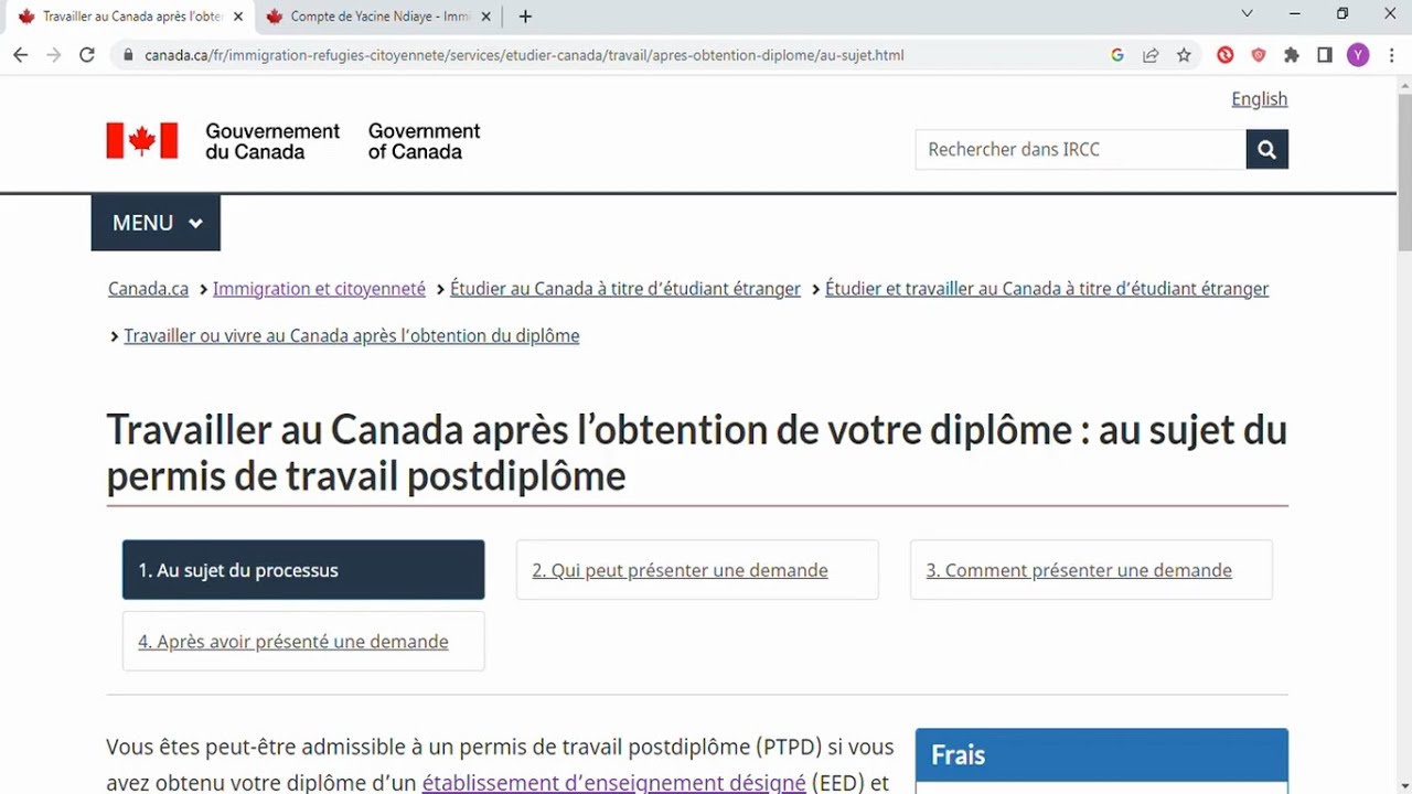 Travailler au Canada: Présenter une demande de permis de travail post diplôme
