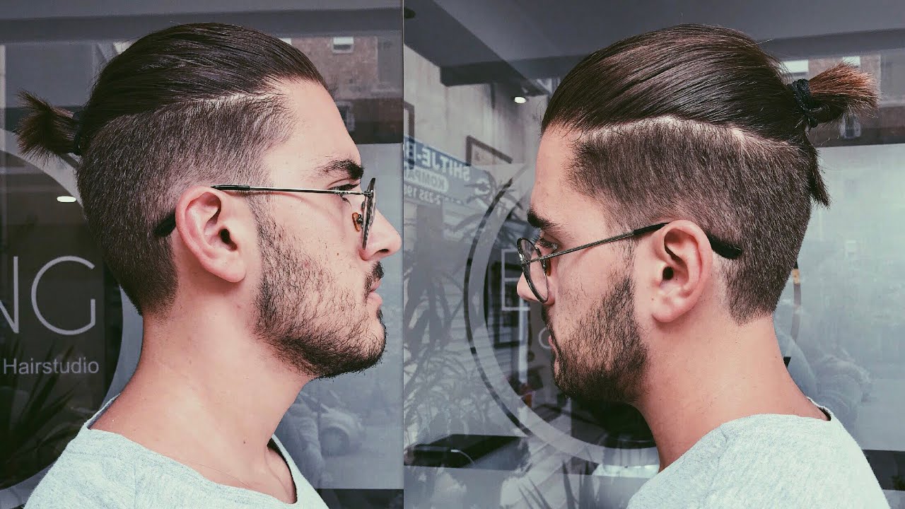 Disconnected Undercut Haircut with a Top Knot/Man Bun | Mens Haircut 2017
