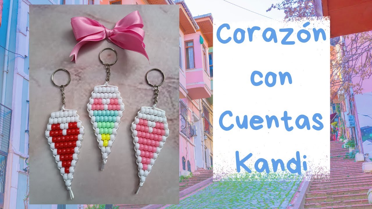 Hermoso Corazón para San Valentín, día de la Mujer o día de la Madre, elaborado con Cuentas Kandi!♡