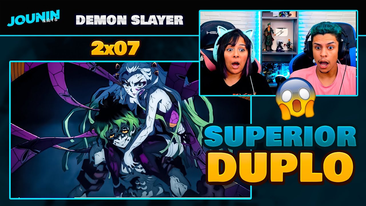 (O VERDADEIRO SUPERIOR 6 😱) | DEMON SLAYER - 2ºT EP 7 🇧🇷 | [React em Casal] 🔥