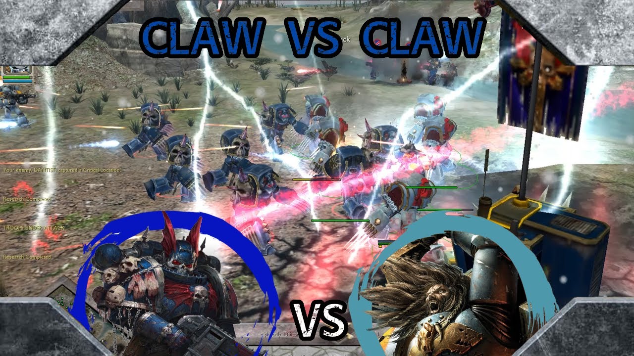 Warhammer 40,000: Dawn of War Unification 1 на 1 Космические Волки против Повелителей Ночи