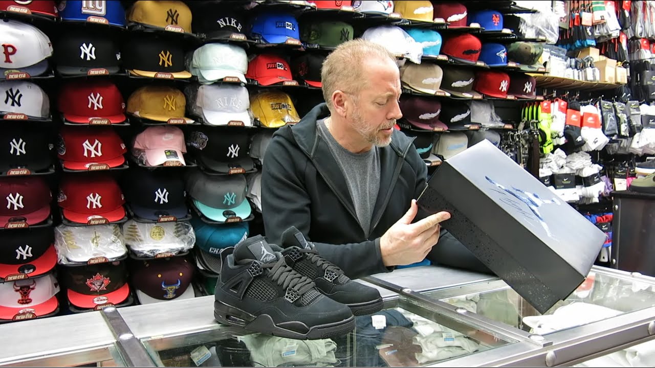 Nike Air Jordan Retro 4 - Black Cat - at Street Gear, Hempstead NY