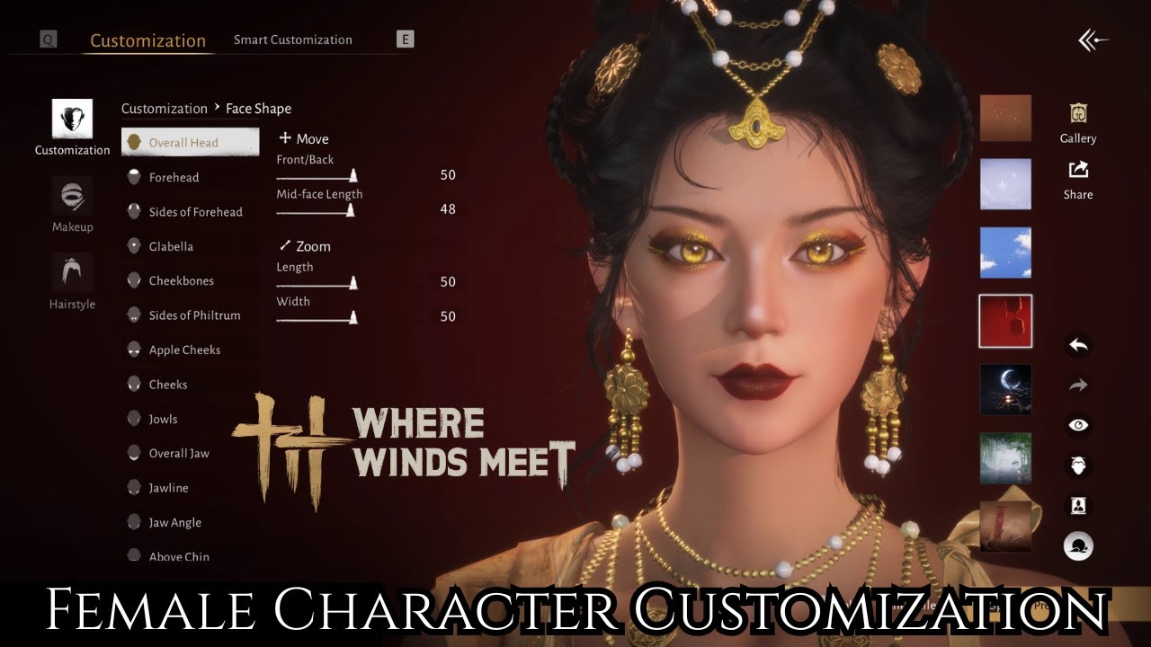 Where Winds Meet Female Character Creation 😍 Amazing Face Sliders, No Body Sliders 😭 4K PC Gameplay