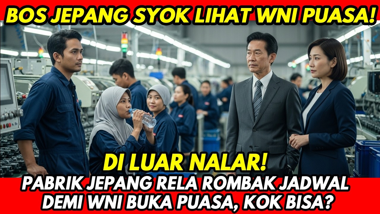 BOS JEPANG TUNDUK! RELA UBAH ATURAN KERJA PABRIK DEMI PEKERJA INDONESIA YANG SEDANG PUASA...