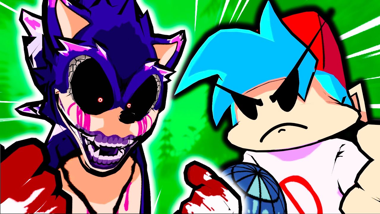 Sonic.EXE V.S Boyfriend in Friday Night Funkin' VR Part.1 - (VRChat: FNF Mods - Triple Trouble)