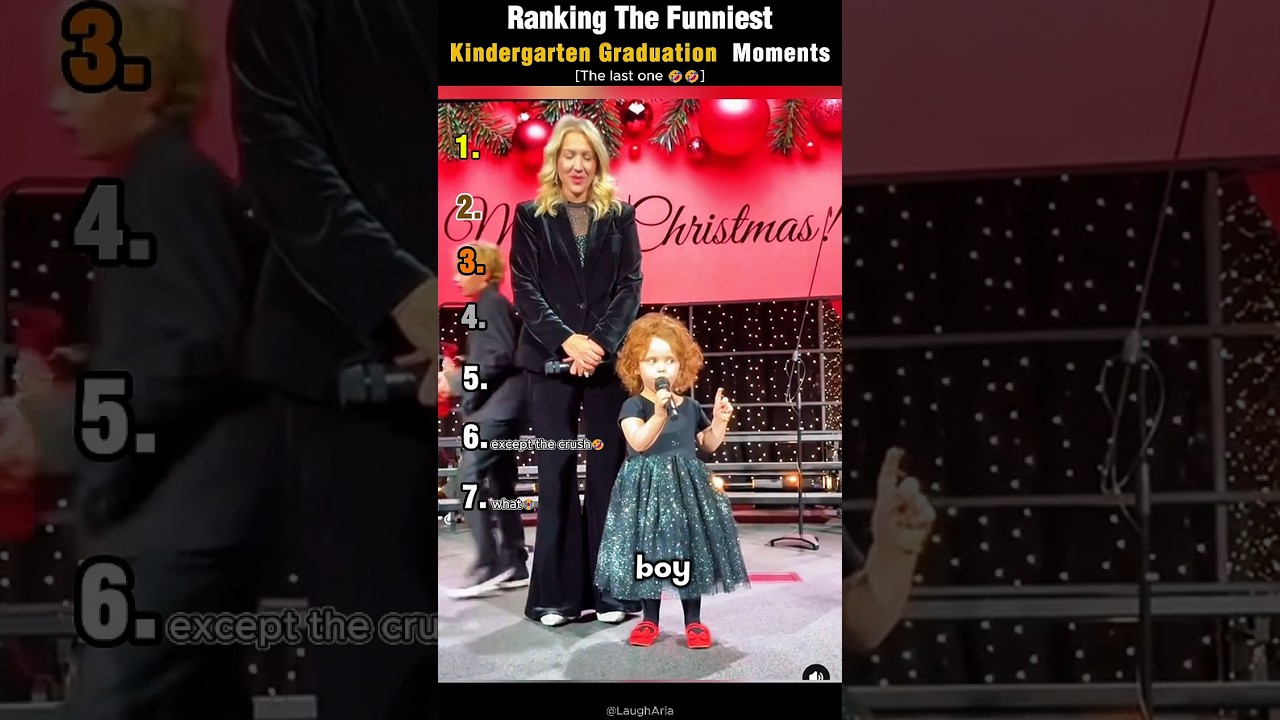 Ranking Funniest Kindergarten Graduation Moments #shorts