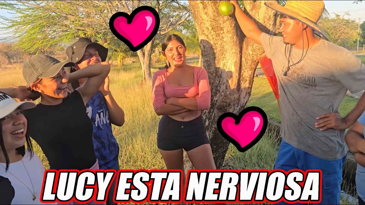 Lucy se puso nerviosa al ver al sapo frente a frente.