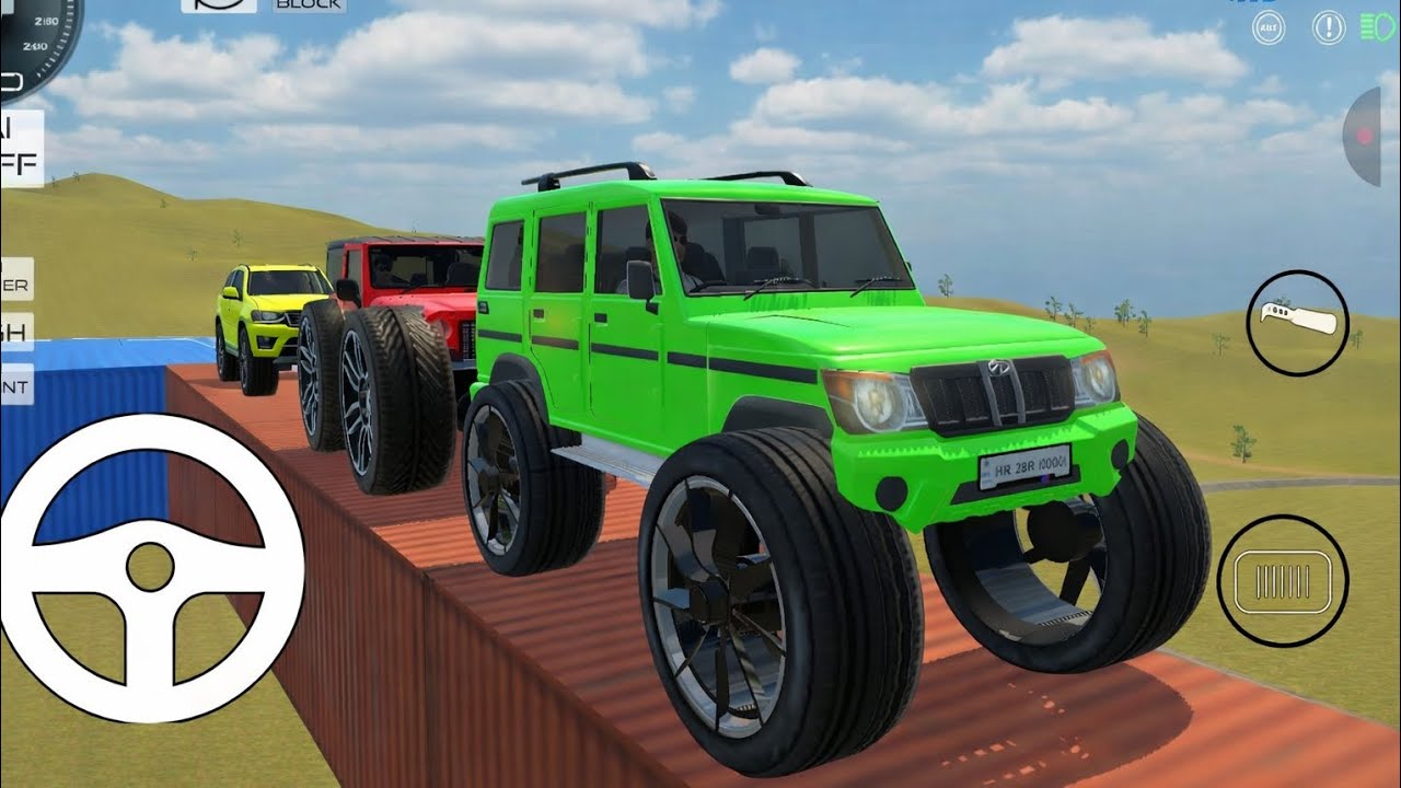 Drive Green Bolero Red Thar and Unloading Stone Thar in Game 🔥