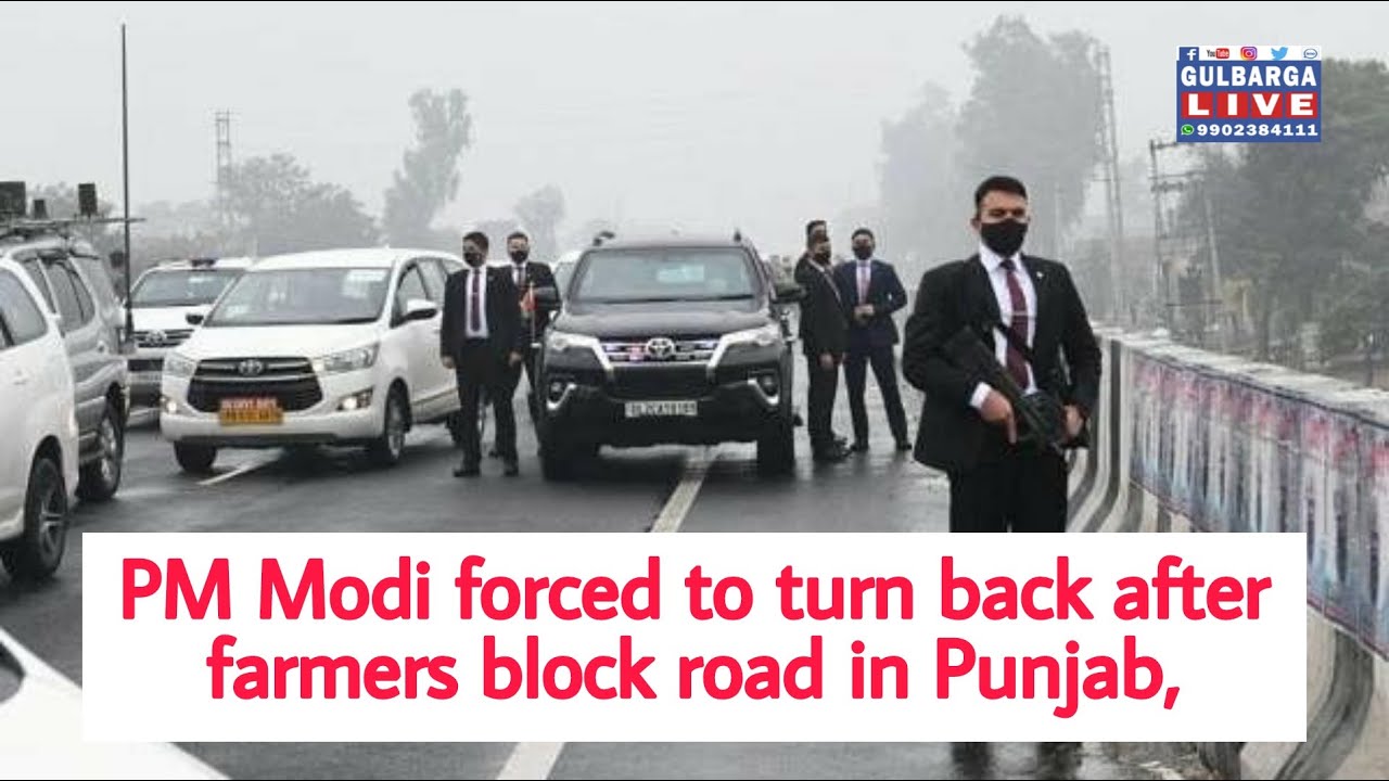 PM Modi forced to turn back after farmers block road in Punjab, Centre terms it 'security lapse