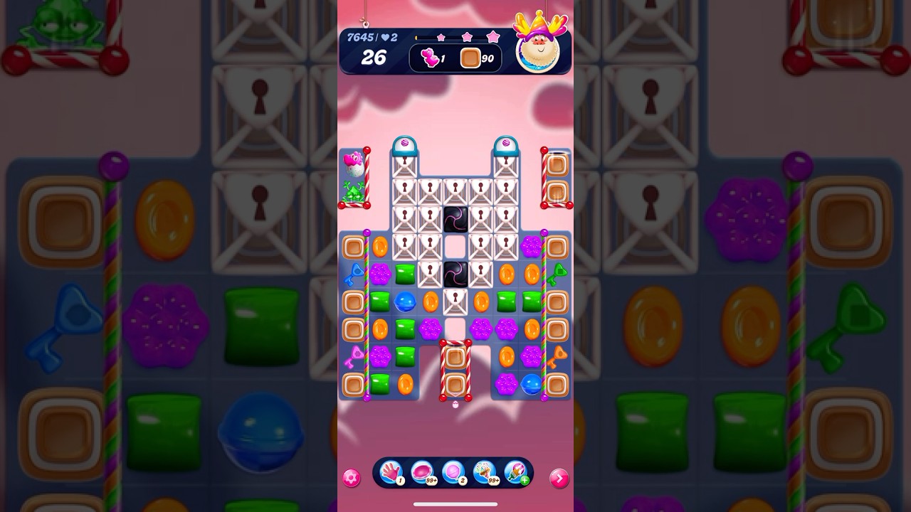Candy Crush Saga Level 7641 25 moves NO BOOSTERS