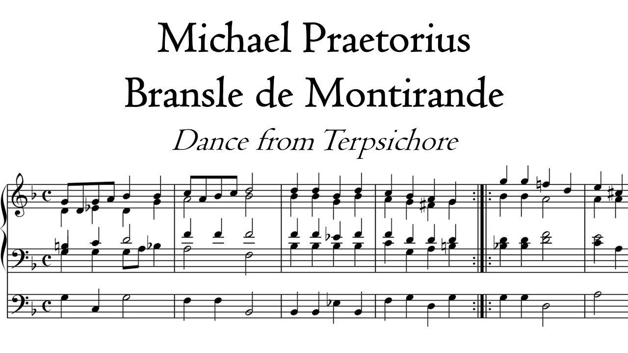 Praetorius - Dance from Terpsichore: Bransle de Montirande - Stralsund, Hauptwerk