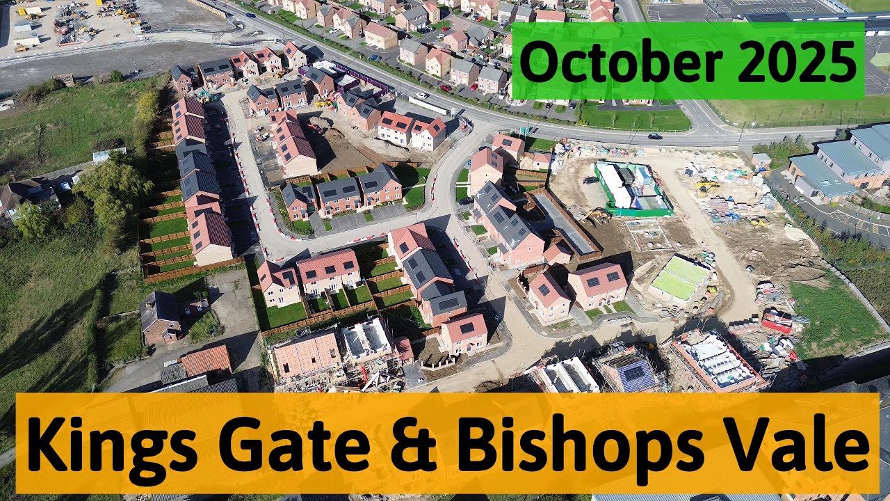 Kings Gate & Bishops Vale, Northallerton | October 2025 | Drone Progress