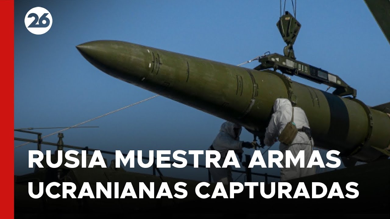 Rusia muestra armas ucranianas que han sido capturadas