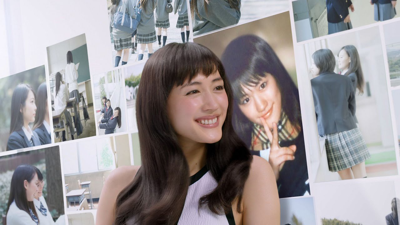 綾瀬はるか、16歳の自分と“共演”　制服プライベート写真も初公開！「パンテーン」新CM「あの頃のバージンヘアの輝き」編