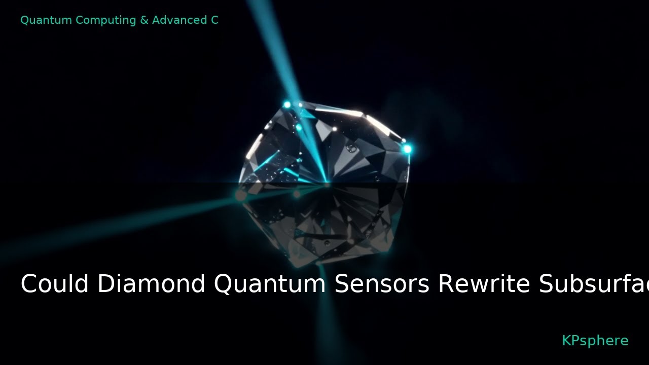 [Spotlight] Could Diamond Quantum Sensors Rewrite Subsurface Mapping? | KPsphere