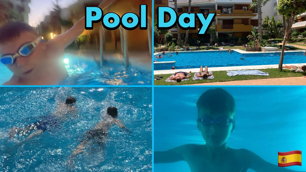 Pool Day Vlog - Underwater Filming & Swimming Activities