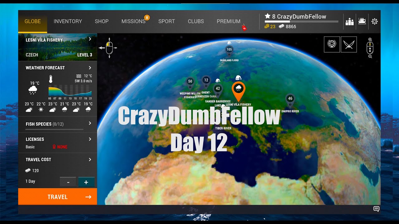 CrazyDumbFellow Day 12 Mansters Hunting Fishing Planet From The Beginning Part 2