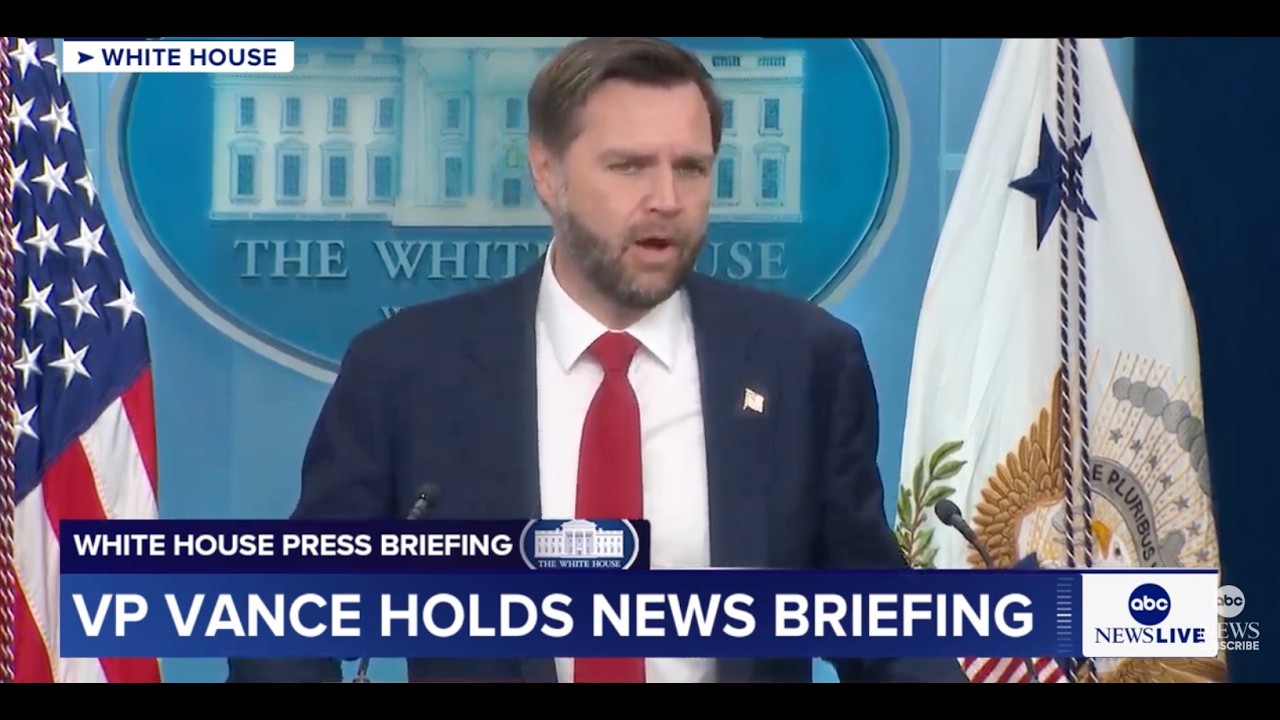 VP Vance holds White House press briefing: LIVE