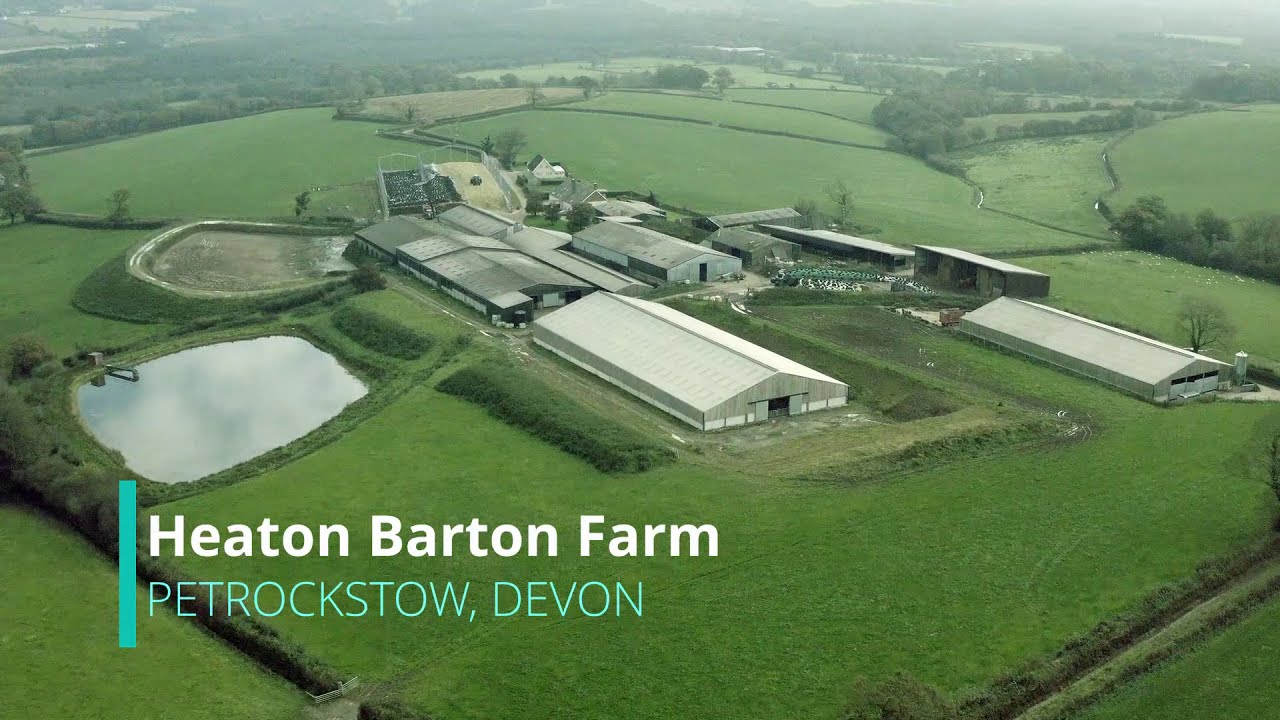 Heanton Barton, strategic dairy farm drone footage