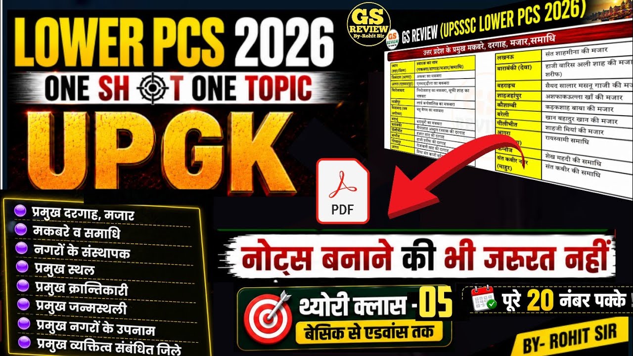 LOWER PCS 2026💯 UP Special 📌UPGK || upgk for Lower PCS | upgk class for lower pcs 2026