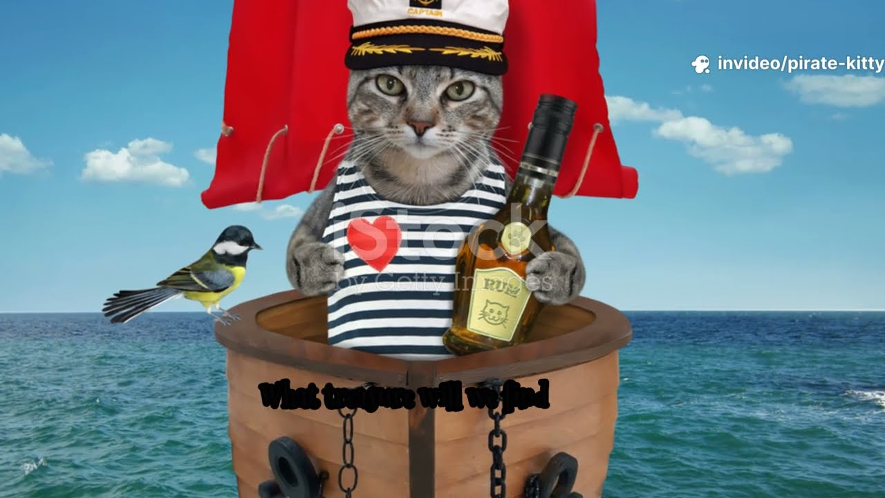 Pirate Kitty Adventure! 🐱🏴‍☠️ Cute Sailing Song for Kids
