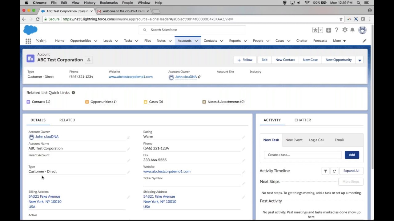 Salesforce Workflow & Automation Demo