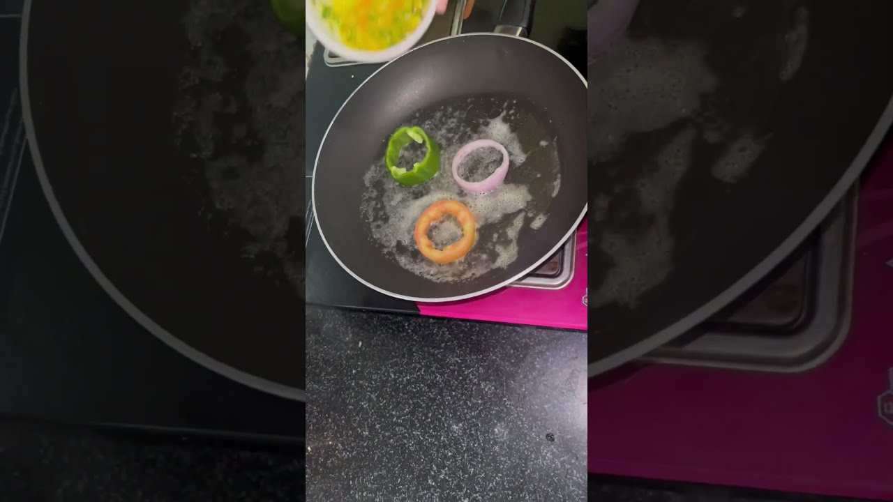 Egg omelet in different style 