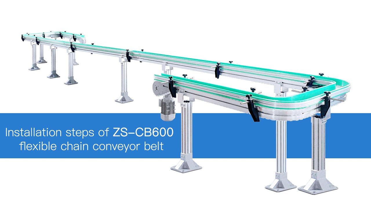 How To Adjust ZS-CB600 Flexible Chain Conveyor Belt