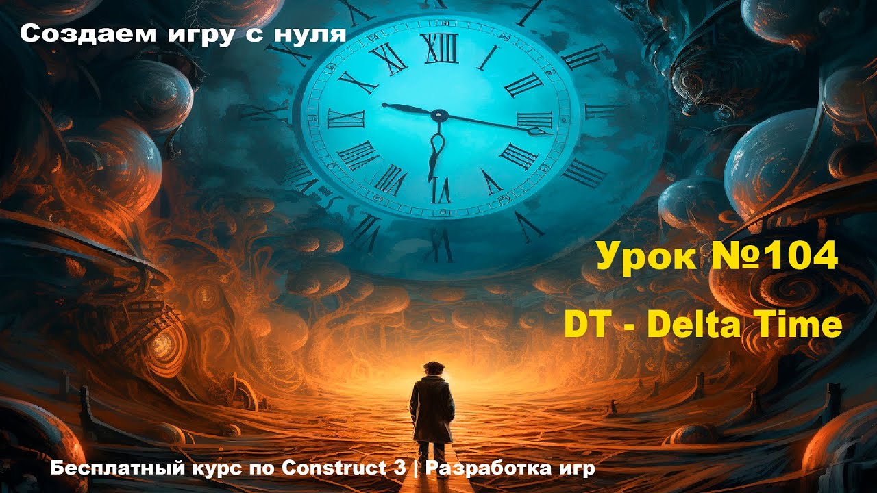 DT - Delta Time | Урок №104 | Курс по Construct 3 | Разработка игр