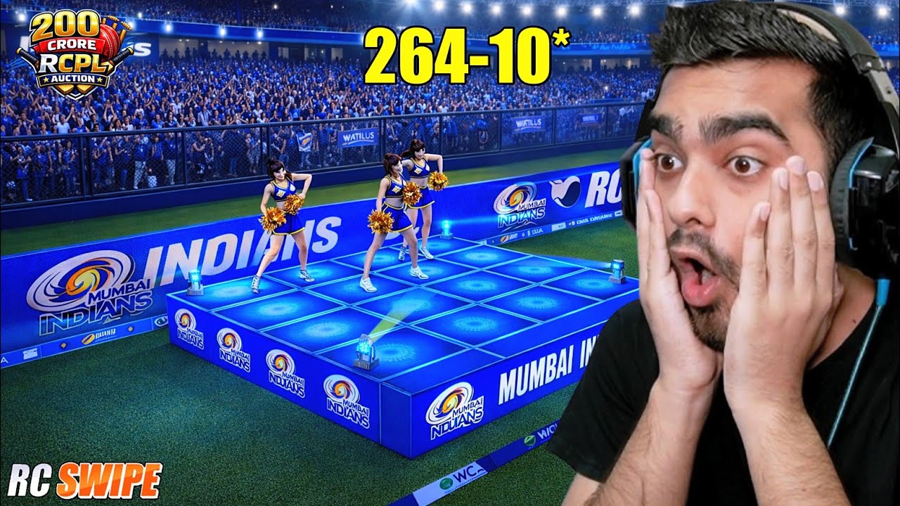 MI 264-10* Vs KKR 💀 IPL Auction 2026 RC Swipe (Hardcore Dynamic)