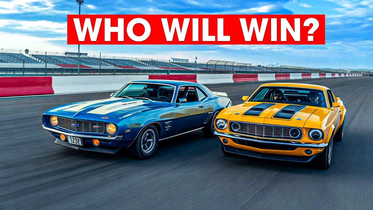 Camaro Z28 vs Boss 302 Drag Race Showdown!