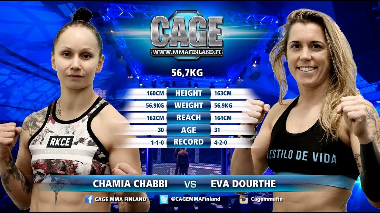 CAGE 49 Chamia Chabbi vs Eva Dourthe Full Fight MMA