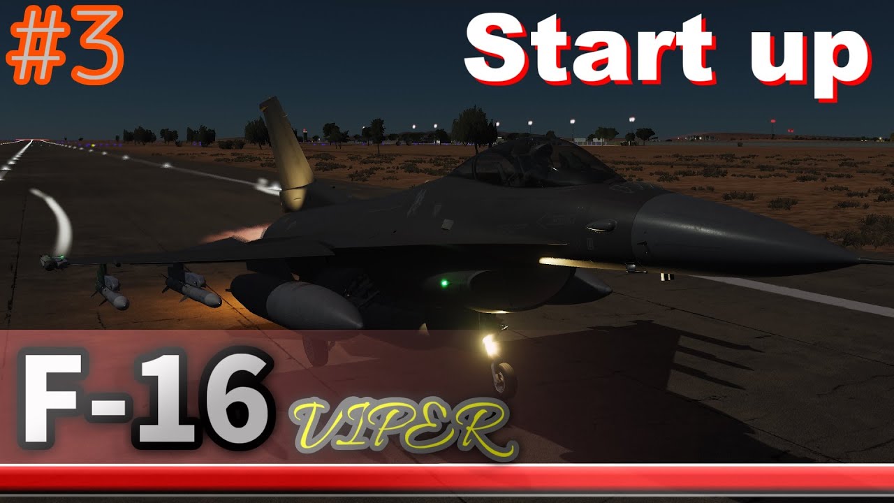 【DCS WORLD】F-16 スタートアップ(Start up) 解説　[ゆっくり]