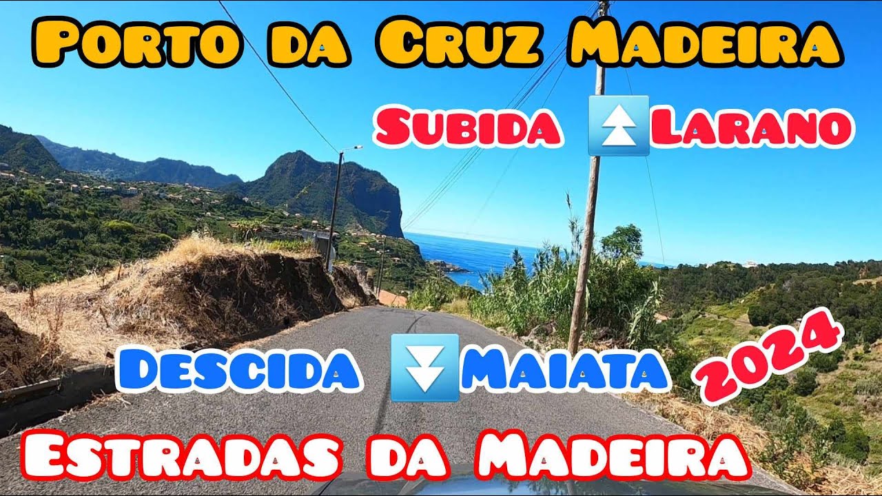 Porto Cruz de Carro  🚗 Maiata Viagem até ao Final do Larano Estradas da Madeira Driving car Portugal