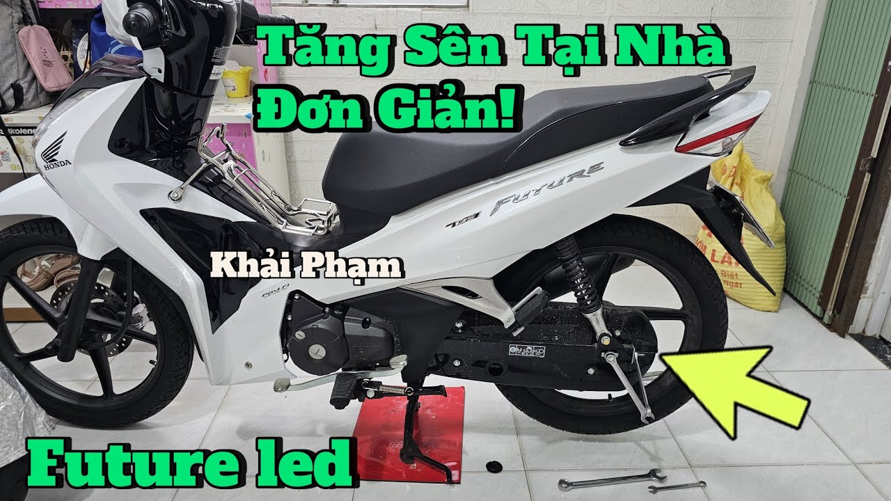 Future led 125: Hướng dẫn tăng sên tại nhà. Vì sao phải đạp thắng khi siết ốc?Khải Phạm #future #125
