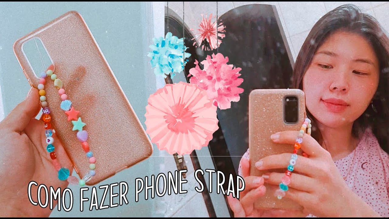 COMO FAZER PHONE STRAP (SALVA CELULAR) - COM LINHA DE NYLON | Hi Lelê