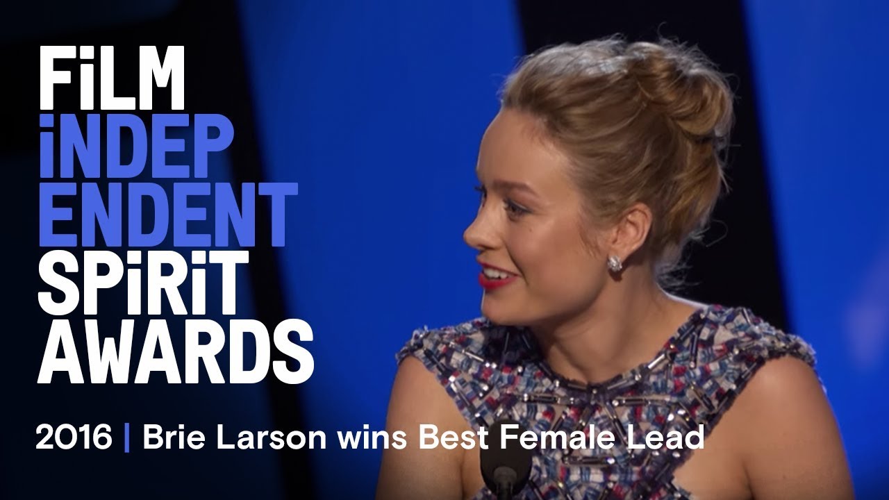Brie Larson wins Best Female Lead at the 2016 Film Independent Spirit Awards