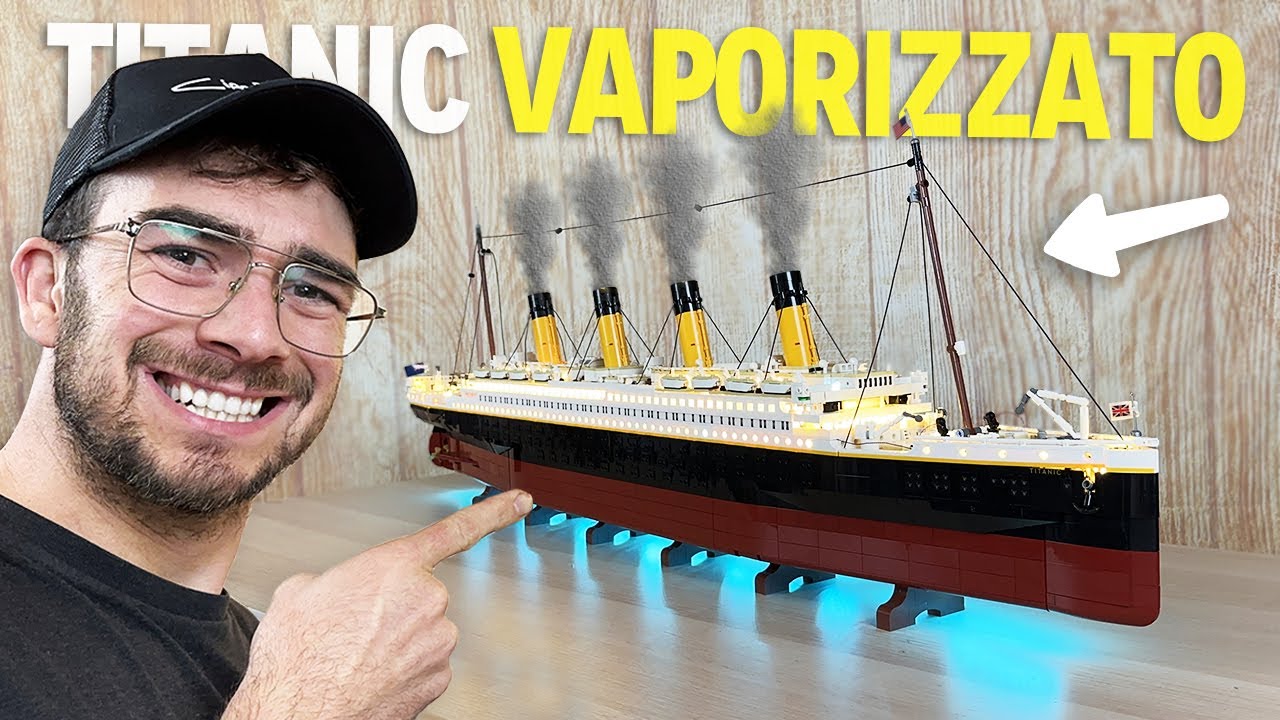 HO ILLUMINATO E VAPORIZZATO IL TITANIC LEGO