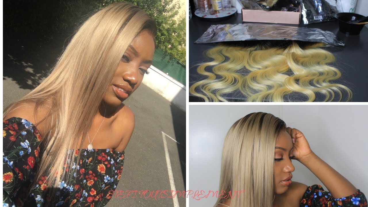 PERRUQUE BLOND CENDRE SUR PEAU NOIRE|ASH BLONDE WIG ON DARK SKIN | FT YIROO HAIR
