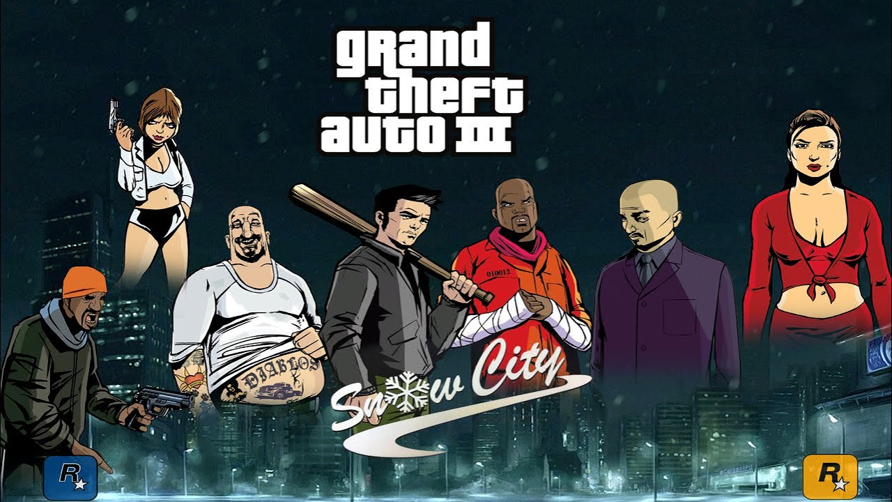 GTA 3 Snow City на 100% #3