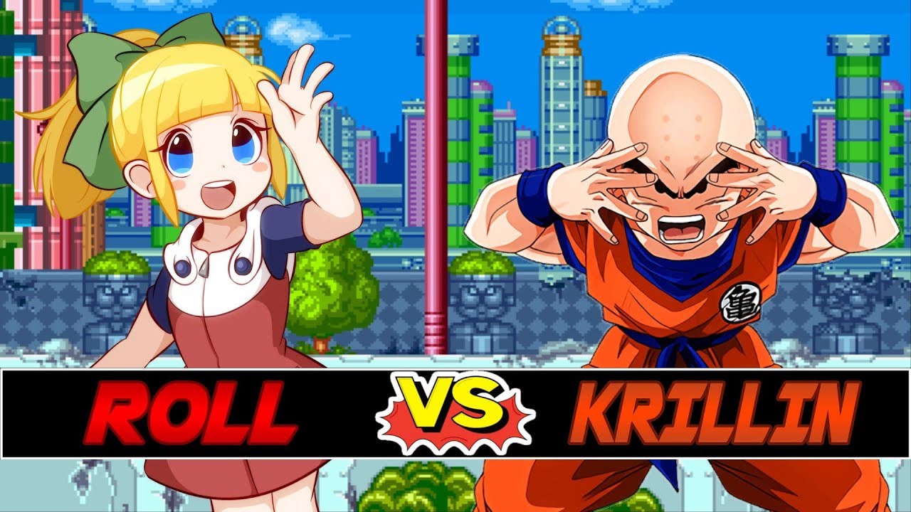 M.U.G.E.N. | Roll vs Krillin | Megaman vs Dragon Ball Z